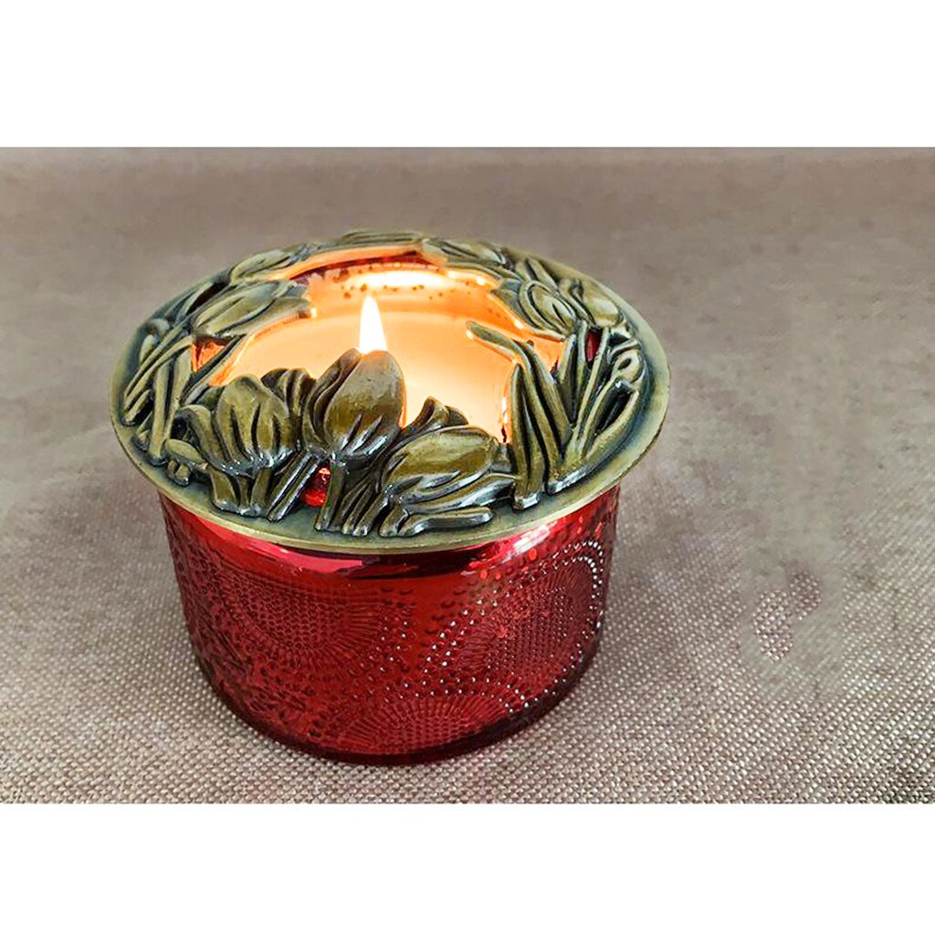 Candle Topper Metal Jar Candle Lid