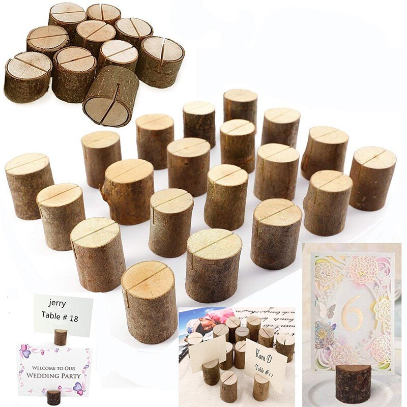 Wooden Menu Holders Mini Stumps (50pcs)