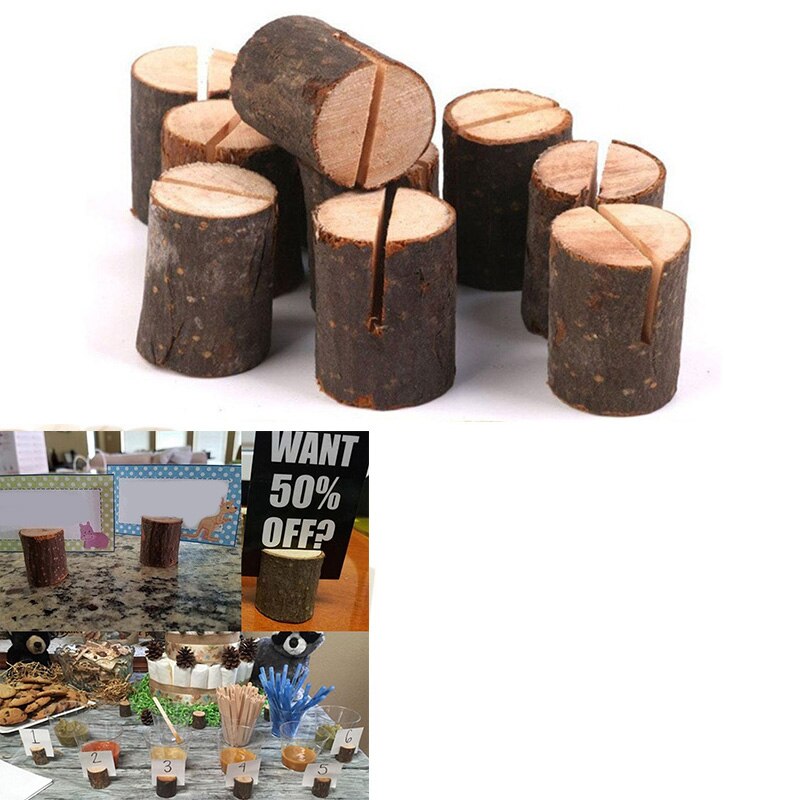 Wooden Menu Holders Mini Stumps (50pcs)