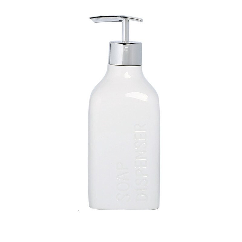 White Ceramic Soap Dispenser