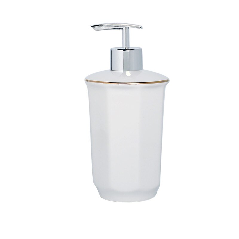 White Ceramic Soap Dispenser