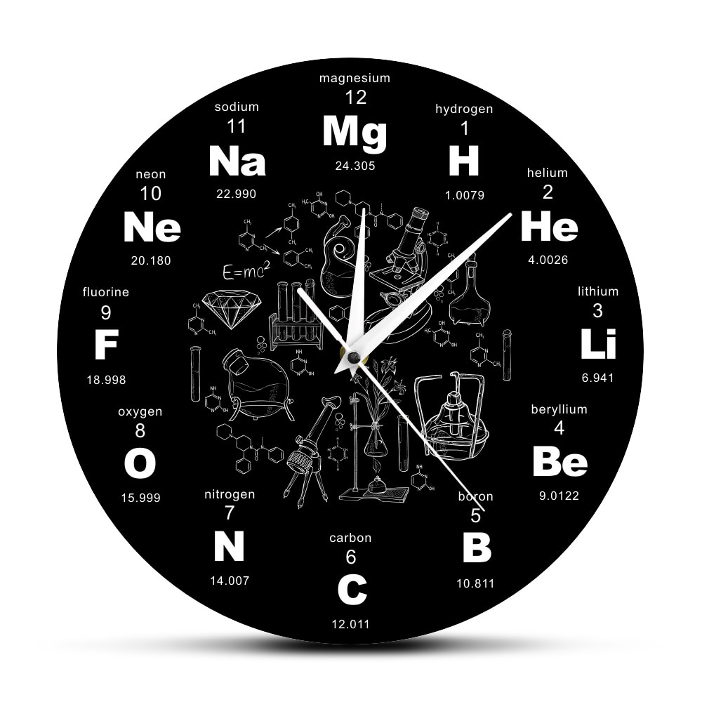 Chemist Clock Educational Wall Clock