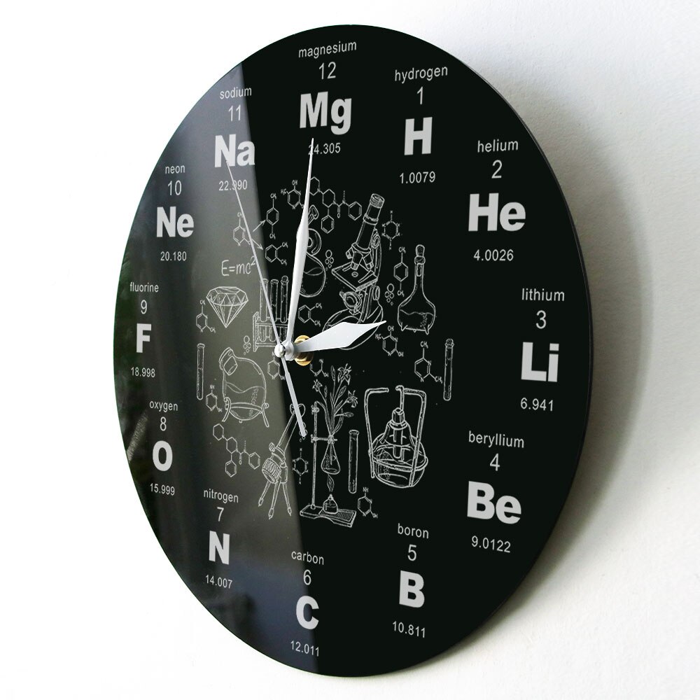 Chemist Clock Educational Wall Clock