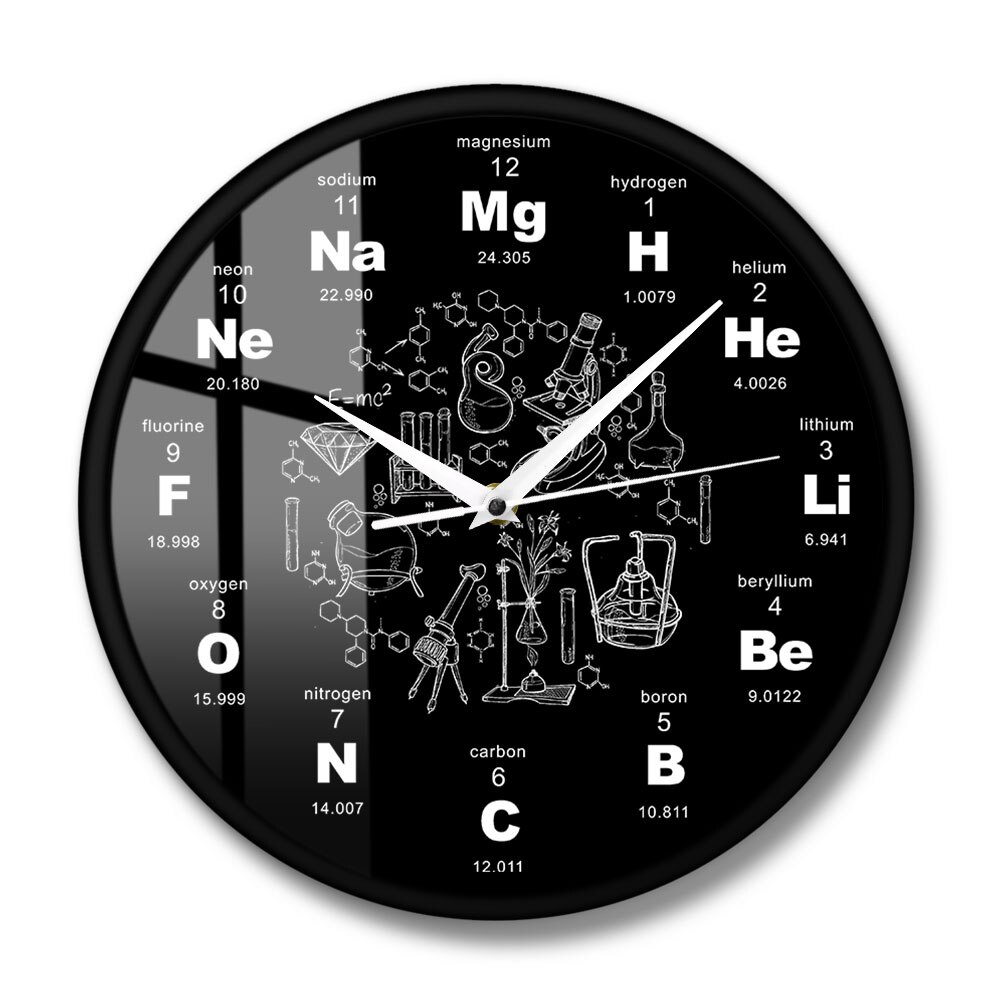 Chemist Clock Educational Wall Clock