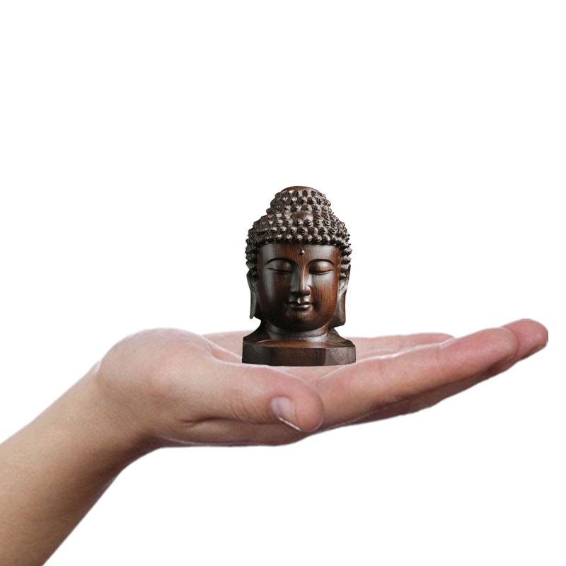Wooden Buddha Statue Mini Decor