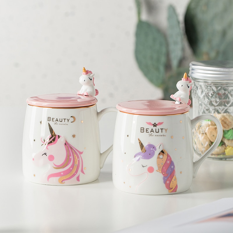 Unicorn Coffee Mug Cute Ceramic Cup