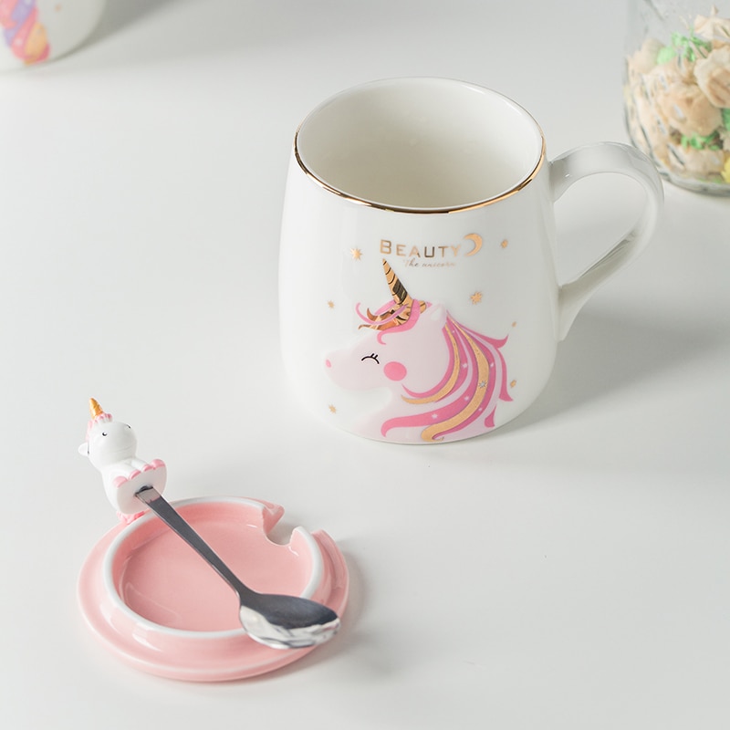 Unicorn Coffee Mug Cute Ceramic Cup
