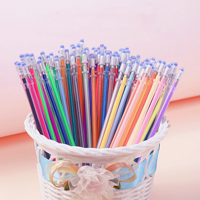 Multi-colored Gel Pen Refills (100 Pcs)