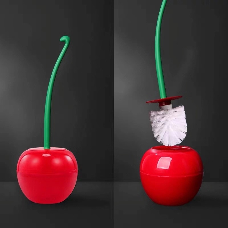 Cherry Toilet Brush with Holder