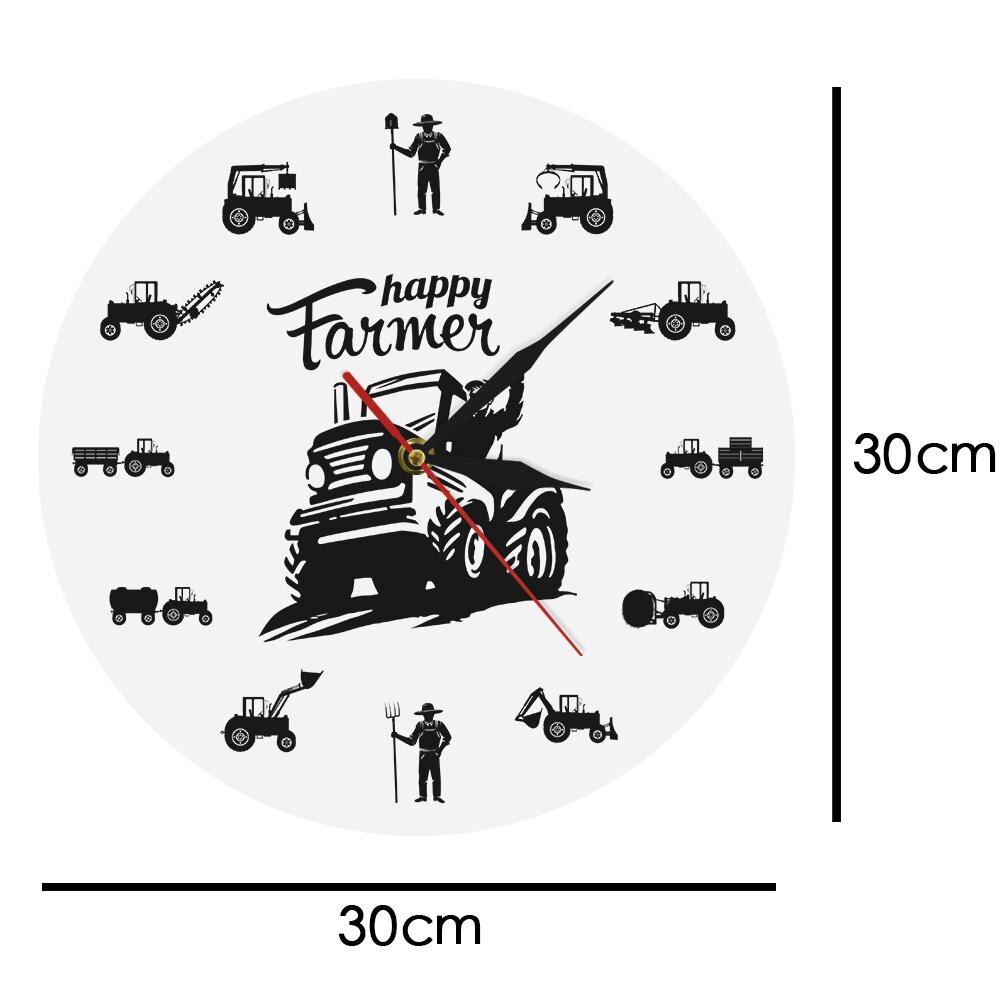 Farmer Clock Analog Wall Clock