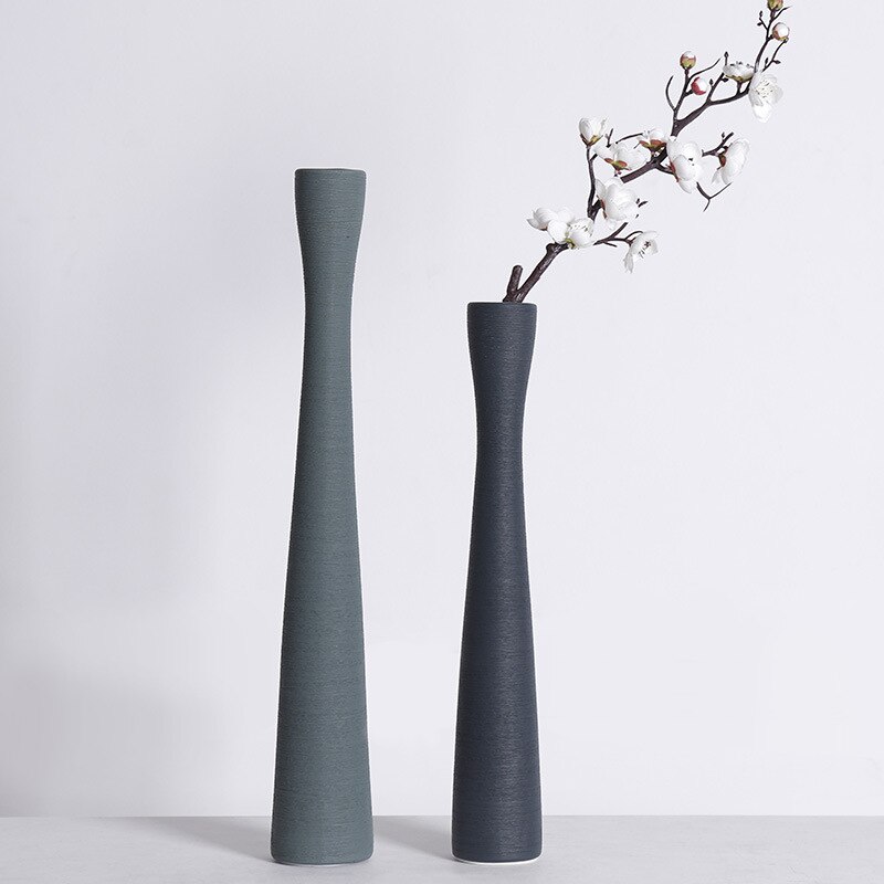 Ceramic Long Flower Vase