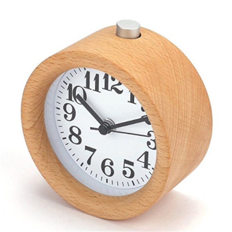 Wooden Alarm Desk Clock