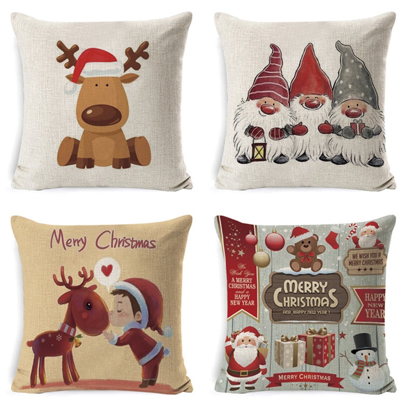 Christmas Pillowcase Holiday Home Decoration