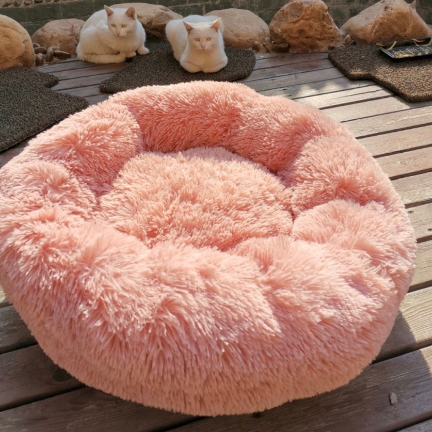 Fluffy Pet Bed Soft Round Pet Bed