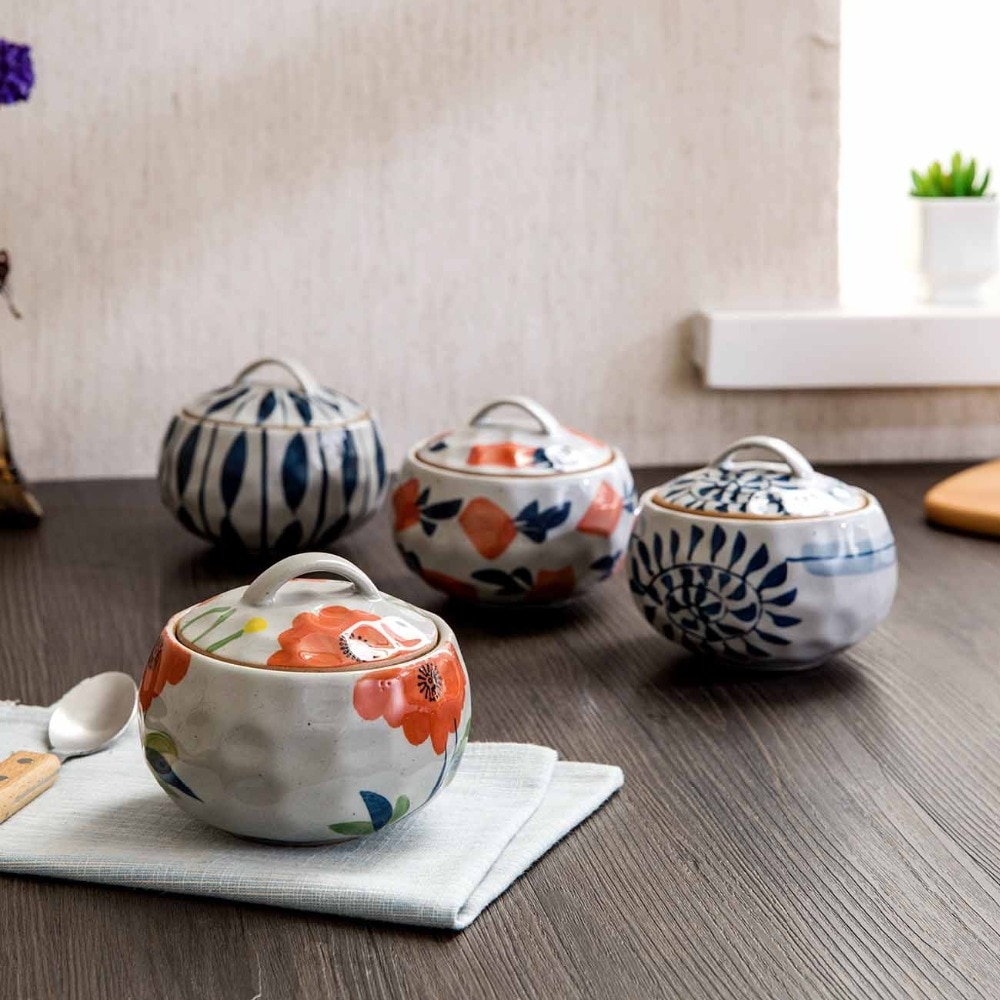 Ceramic Bowl with Lid Elegant Serving Bowl