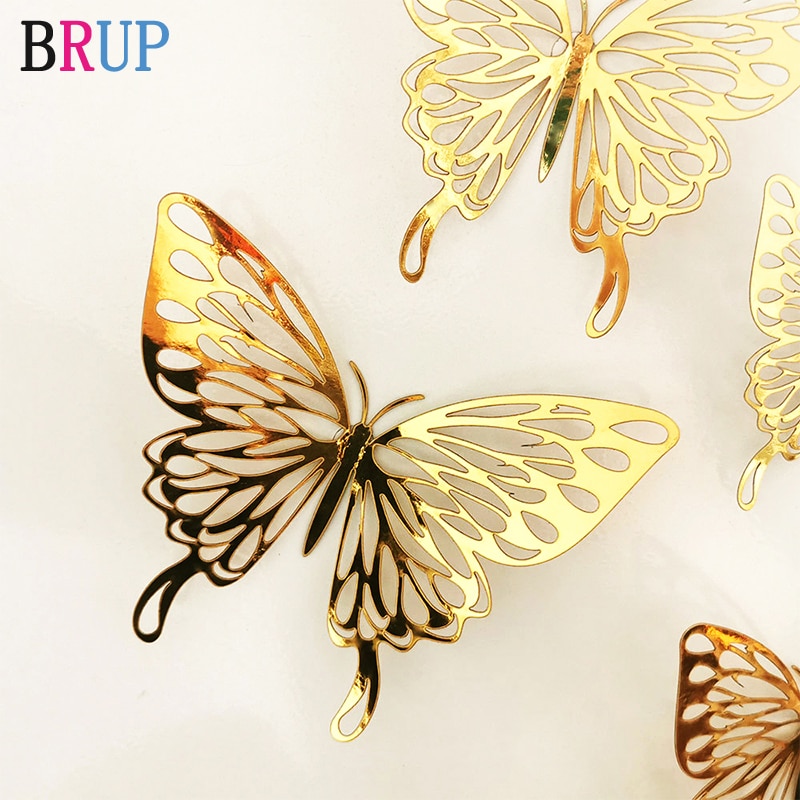 Butterfly 3D Wall Decors Wall Stickers (12Pcs)