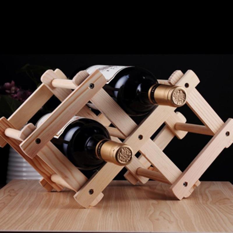 Wine Display Rack Foldable Organizer