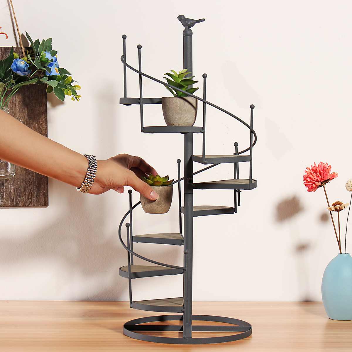 Small Plant Stand Stairs Shape