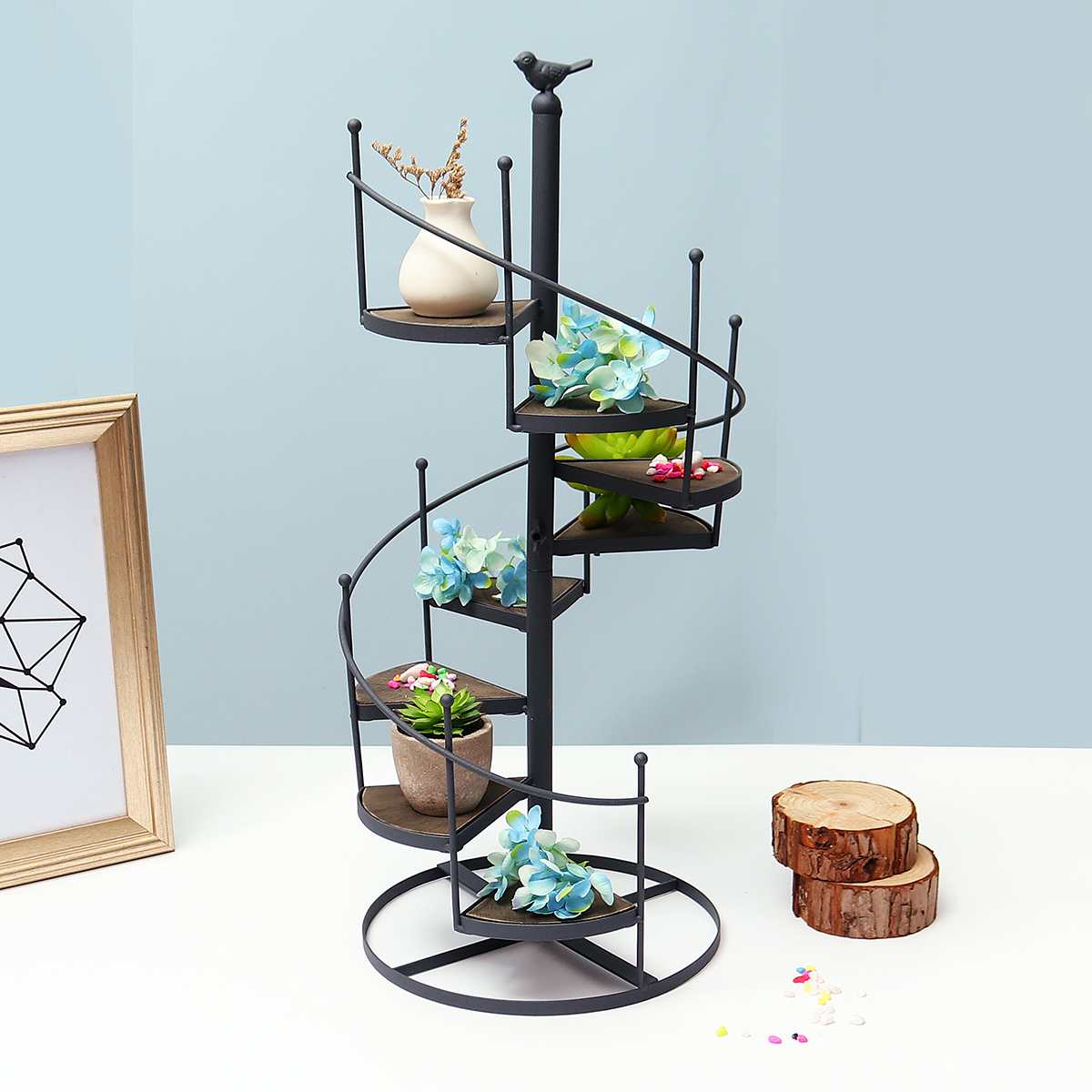 Small Plant Stand Stairs Shape