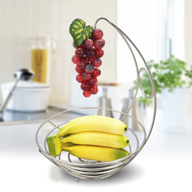 Metal Fruit Bowl with Fruit Hanger