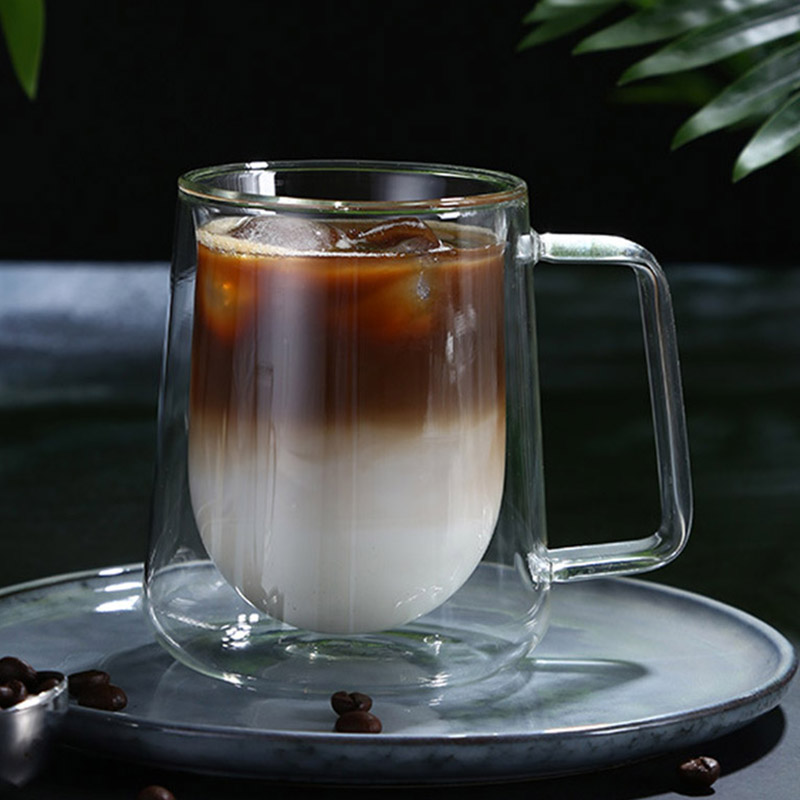 Double Wall Glass Mug Coffee Cup