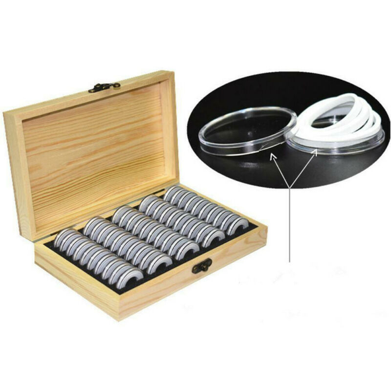 Display Case for Coins 50-Slot Box