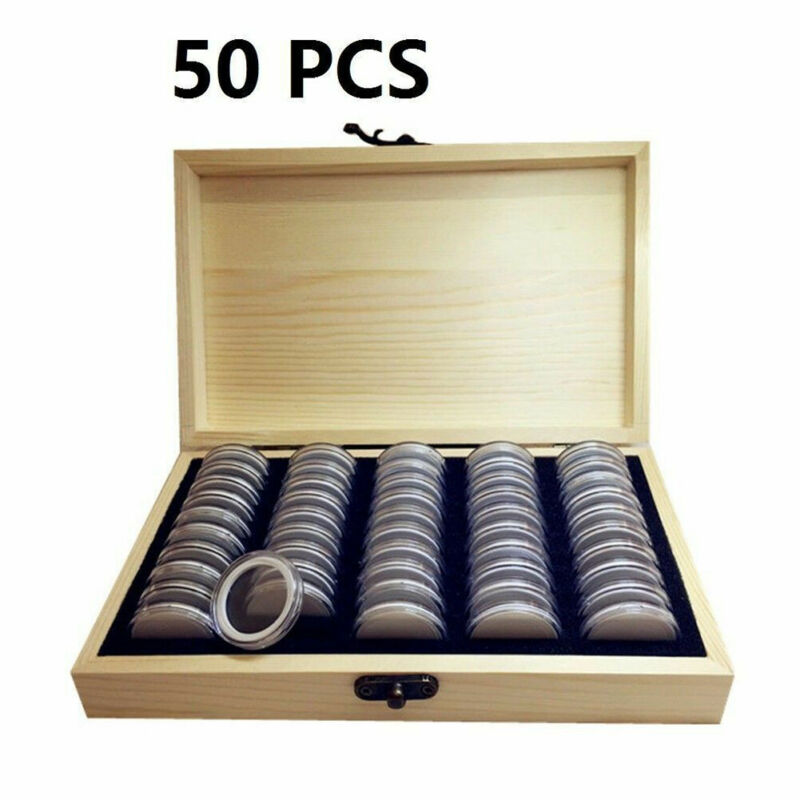 Display Case for Coins 50-Slot Box