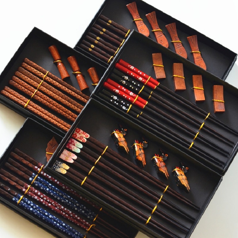 Chopstick Set with Chopstick Holders