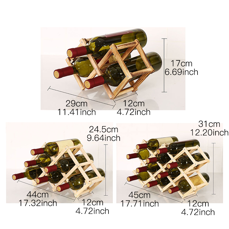 Wine Bottle Rack Wooden Wine Holder