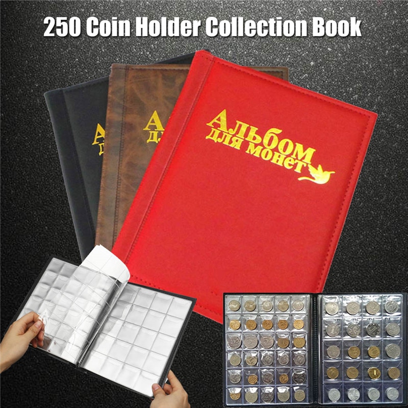 Coin Album 250-Slot Collection Book