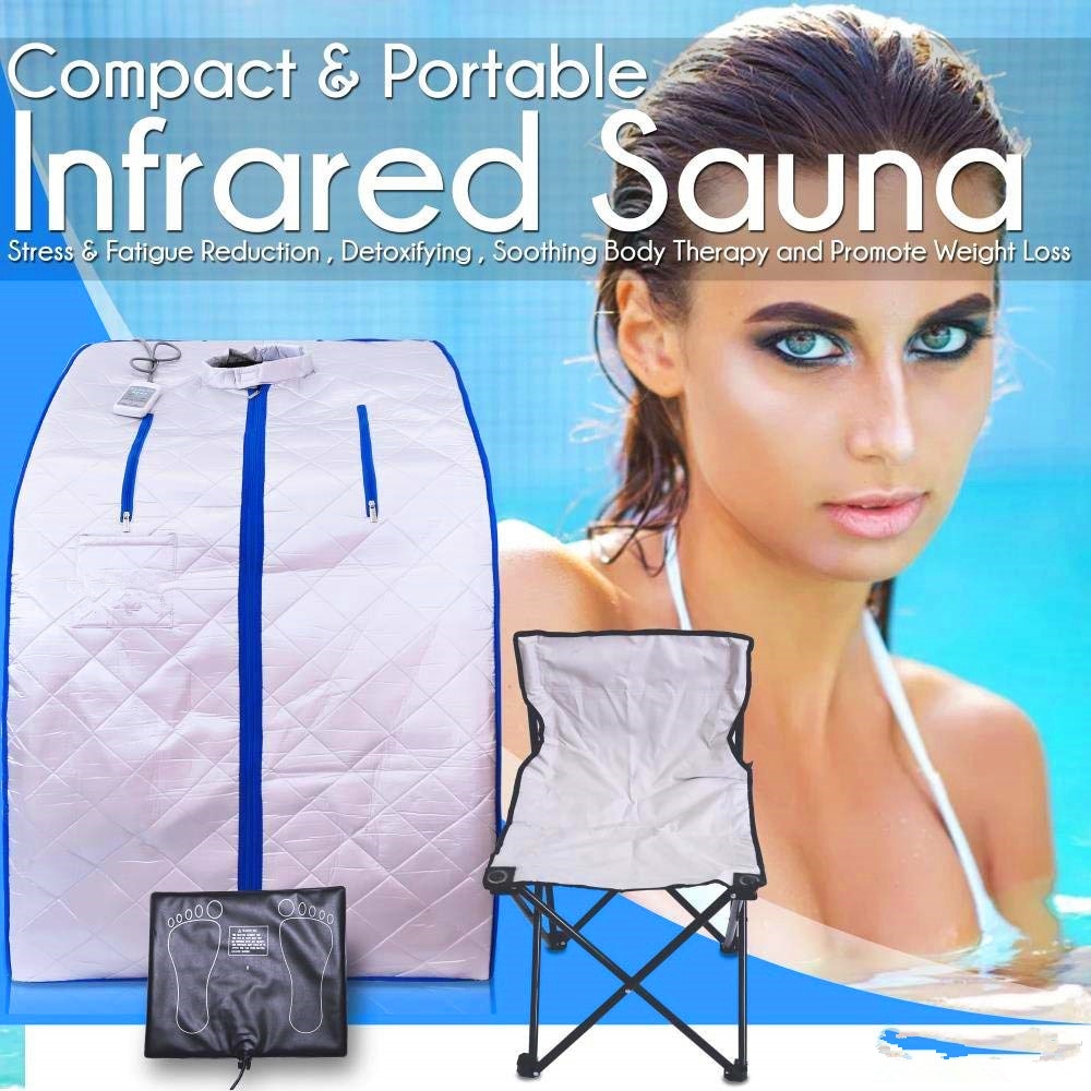 Portable Infrared Sauna with Foldable Chair