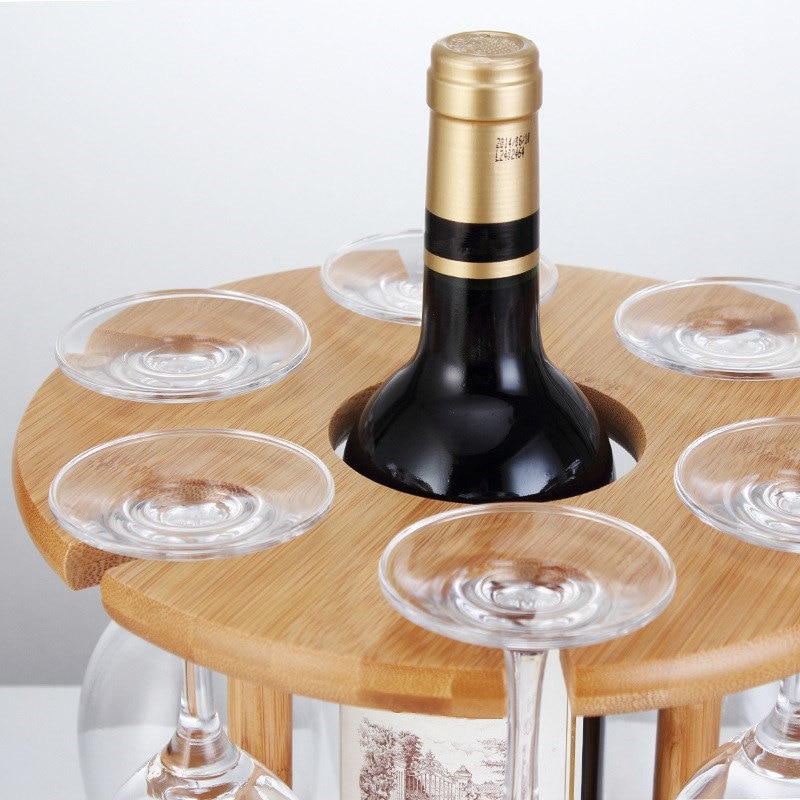 Wooden Wine Glass Holder Drying Rack