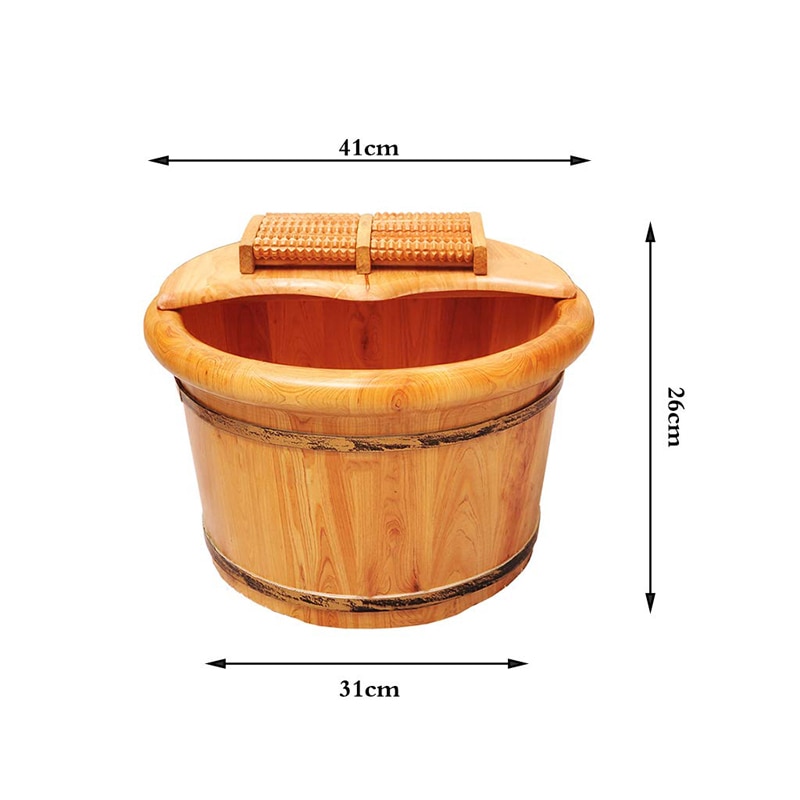 Foot Bath Bucket Wooden Pail