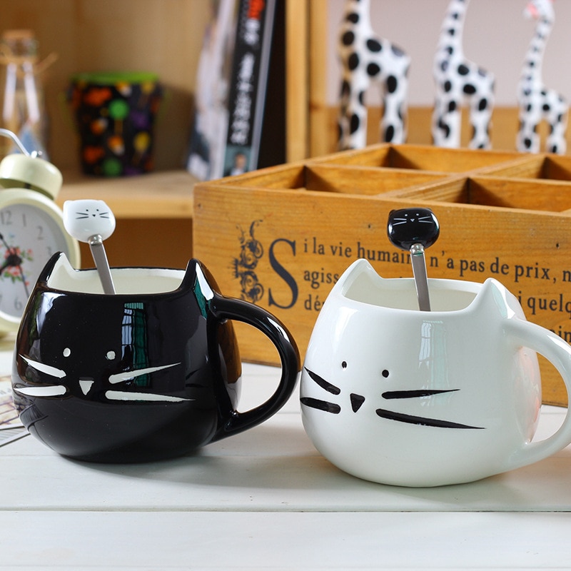 Cute Coffee Mug Ceramic Cute Cat Design
