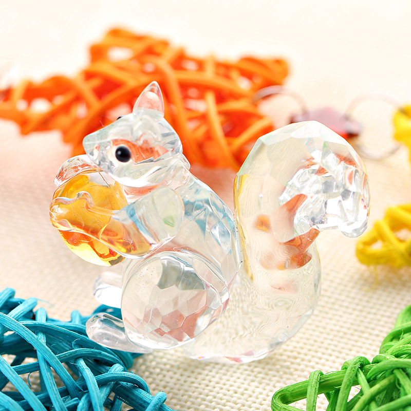 Squirrel Ornament Crystal Paperweight