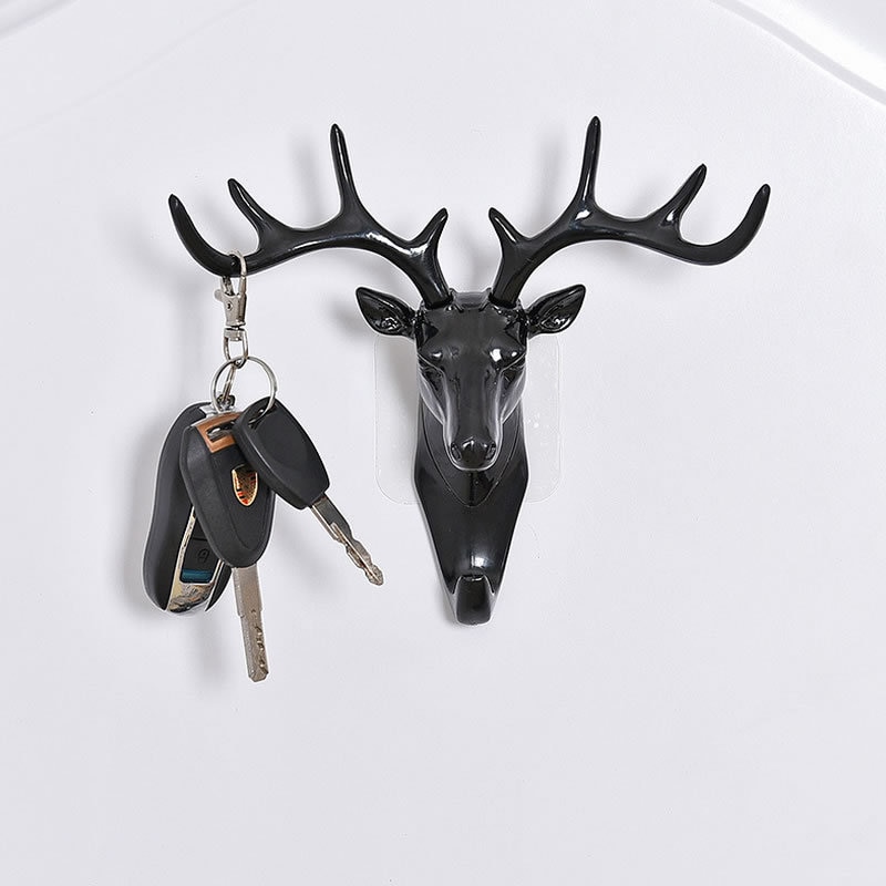 Deer Head Wall Mount Accessories Rack