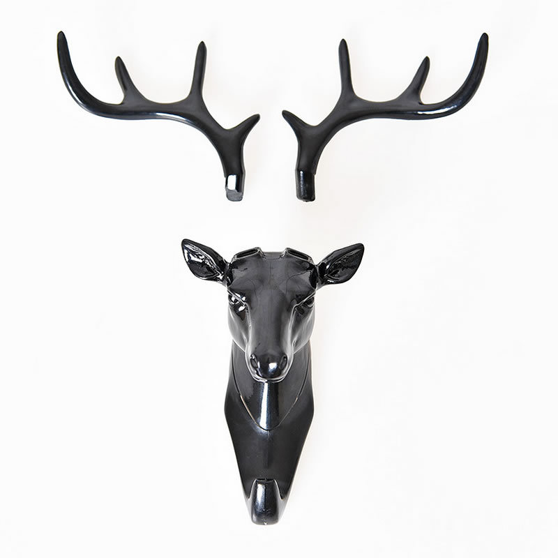 Deer Head Wall Mount Accessories Rack