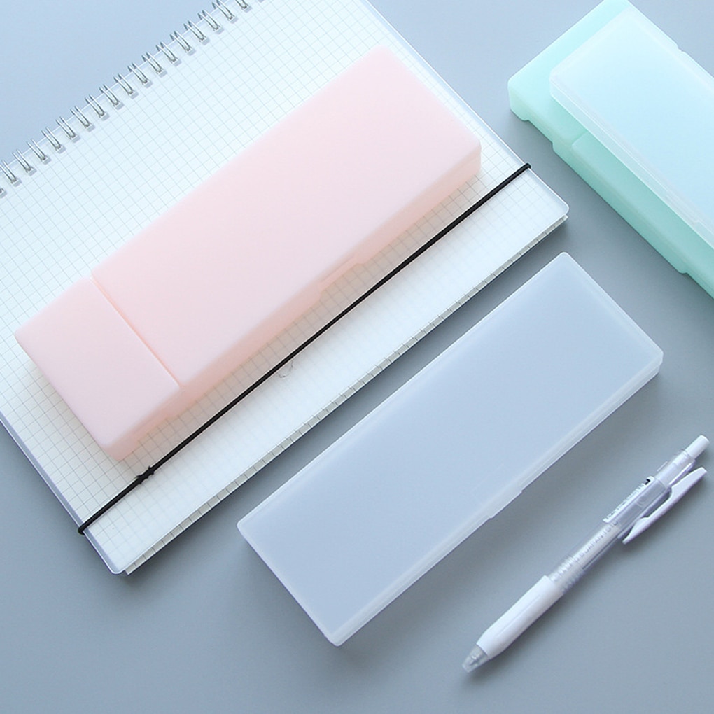Plastic Pencil Box Frosted Case