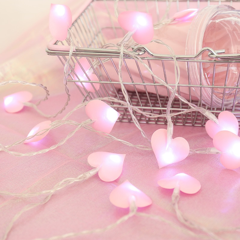 Heart String Lights Battery Operated