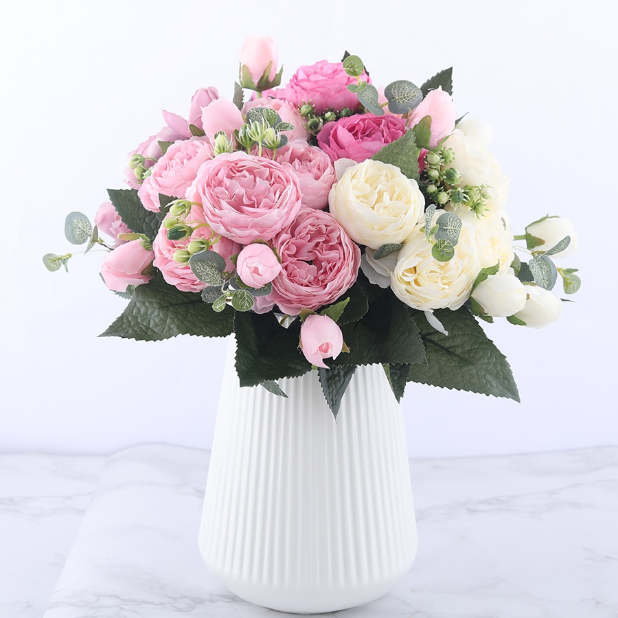 Artificial Peonies Decorative Flowers