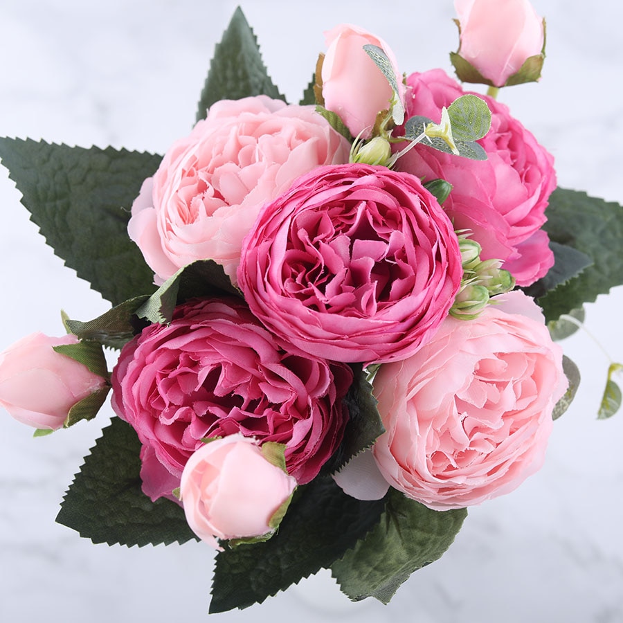 Artificial Peonies Decorative Flowers