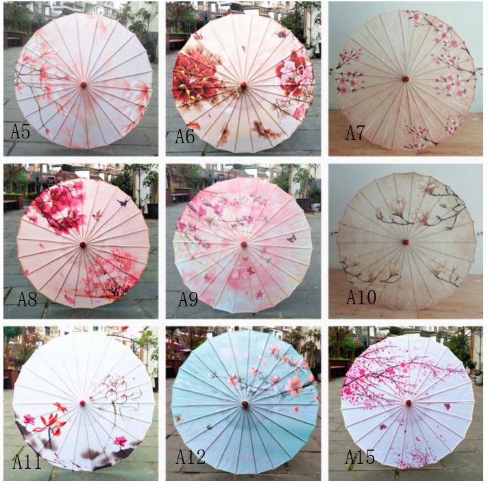 Japanese Umbrella Silk Decoration