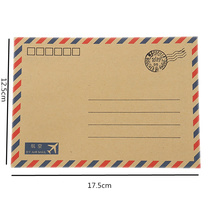 Letter Envelope Vintage Stationery Set (8 pcs)