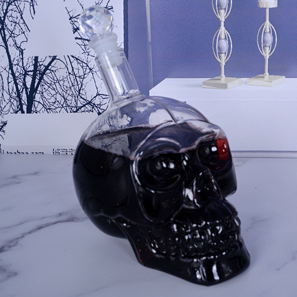 Skull Decanter Crystal Bottle