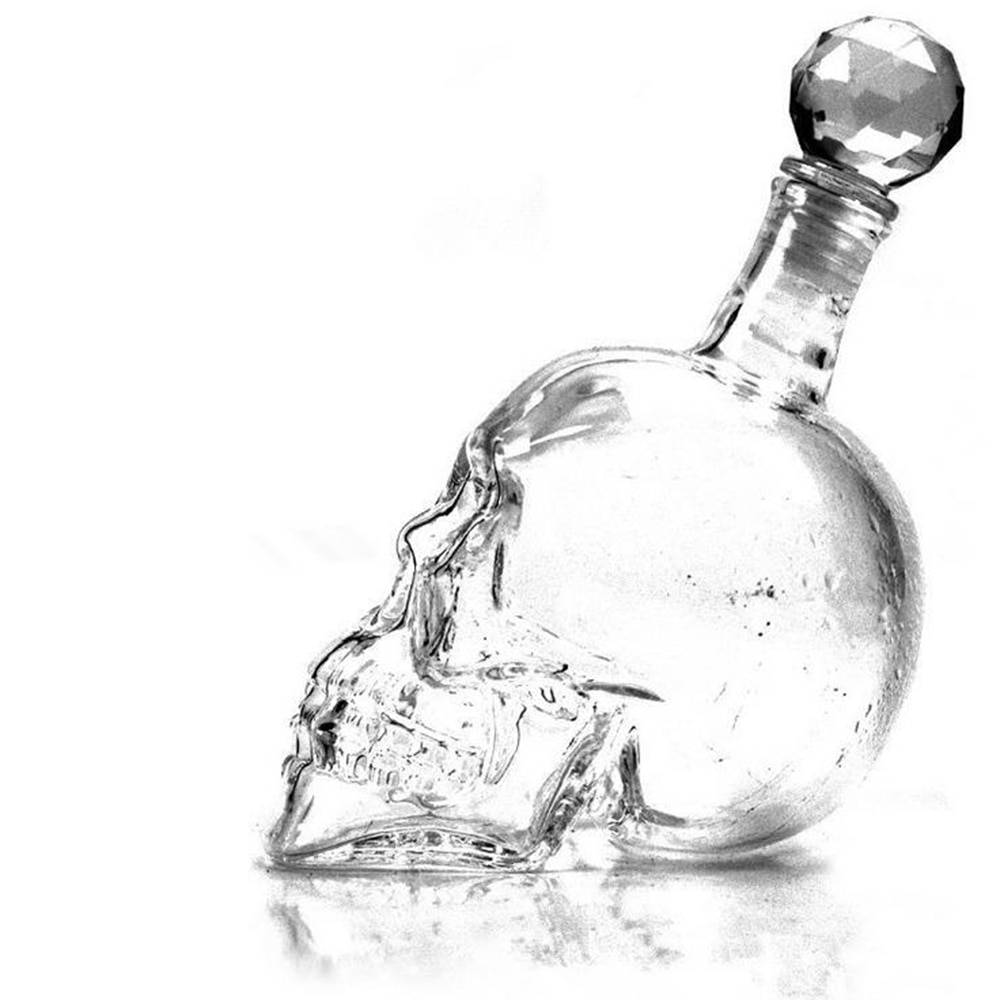 Skull Decanter Crystal Bottle