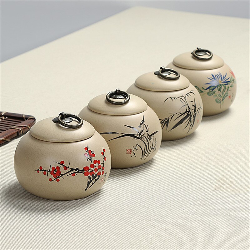 Tea Caddy Ceramic 350ml Pot