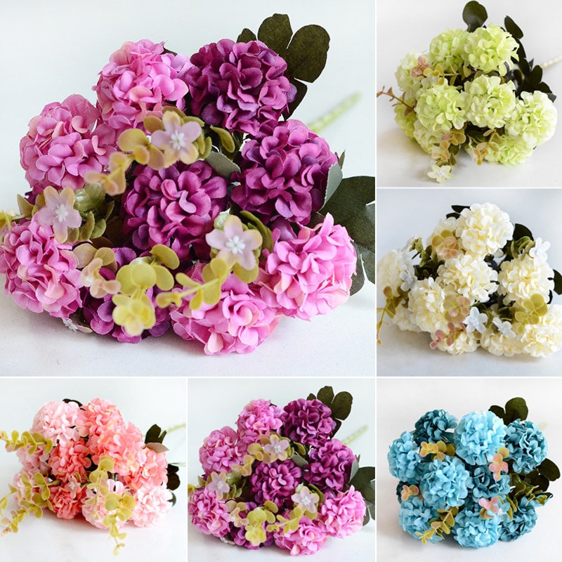 Silk Flower Bouquet Decor 10Heads/Bouquet