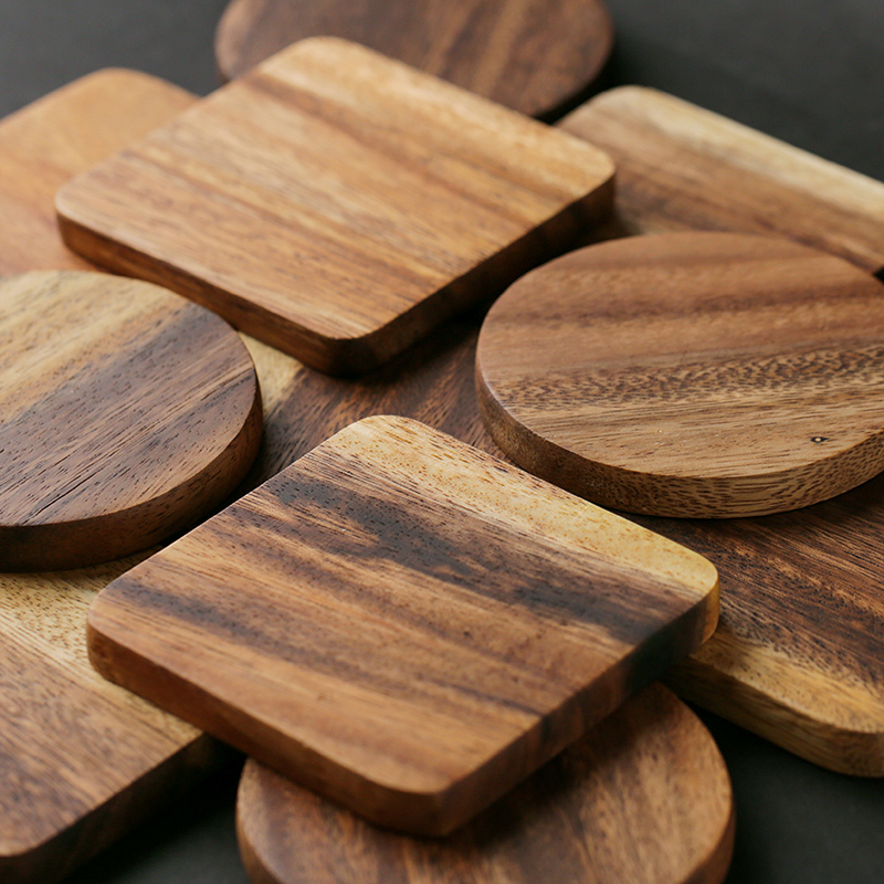 Wooden Coasters Round/Square Cup Mat