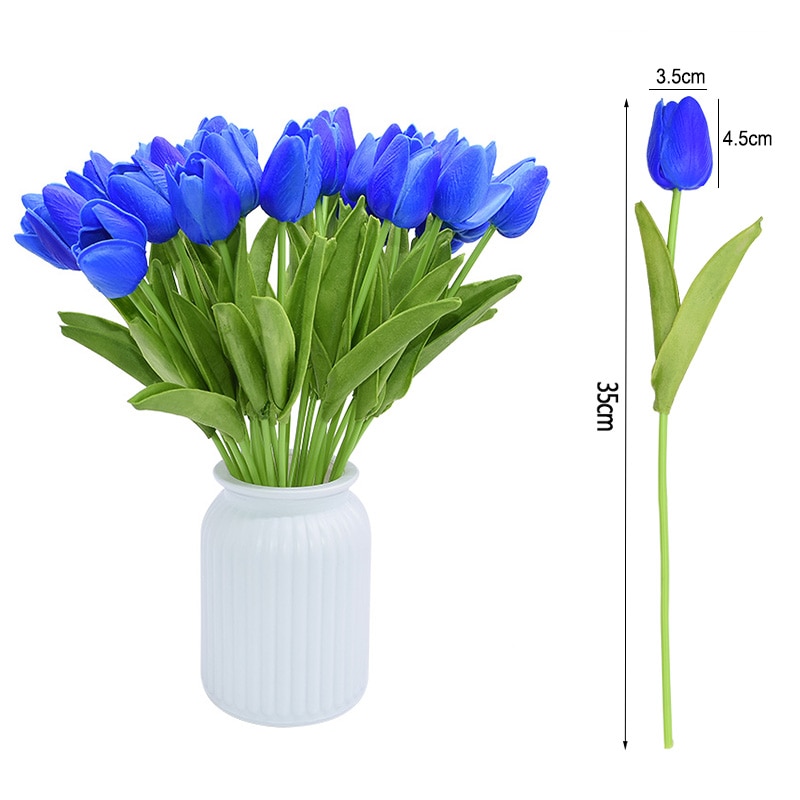 Artificial Tulips Decorative Flowers (10pcs)