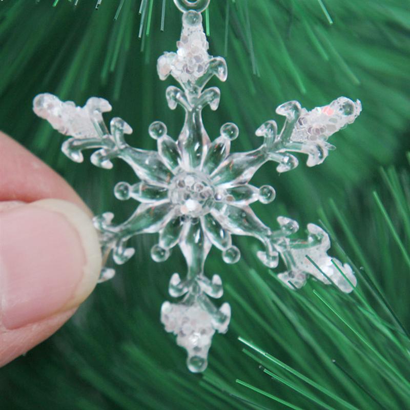 Snowflake Ornaments 12PC Decors